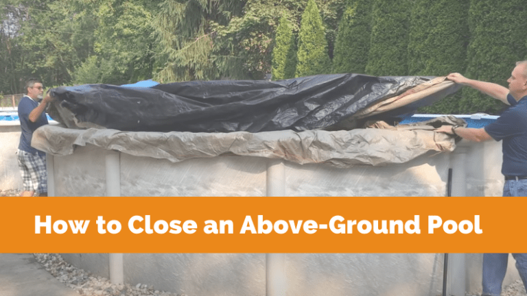 close an above ground pool