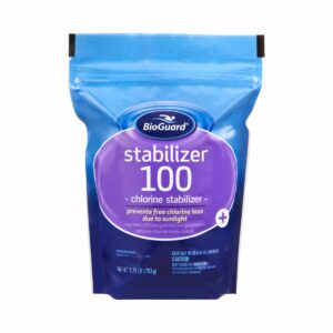 BioGuard Stabilizer 100: prevents chlorine loss due to sunlight - reducing chlorine consumption and costs.