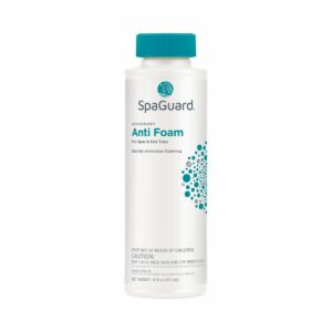 SpaGuard Anti Foam: eliminates foam caused by body oils, soap, shampoo, deodorant, and other hygiene products without affecting pH.